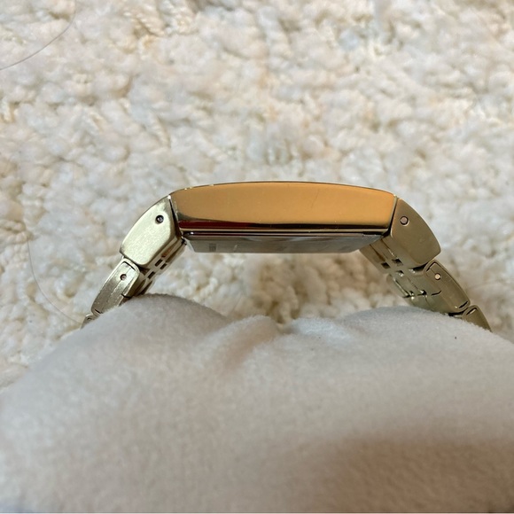 NWOT Brushed gold black rectangular mens Armitron watch - Picture 4 of 7